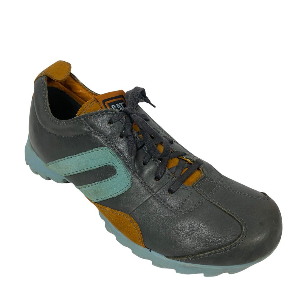 CAT Caterpillar Sneakers Womens 10 Gray Blue Athletic Shoe Workwear Style 71871